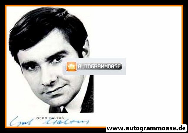 Autogramm Schauspieler | Gerd BALTUS | 1970er (Portrait SW)
