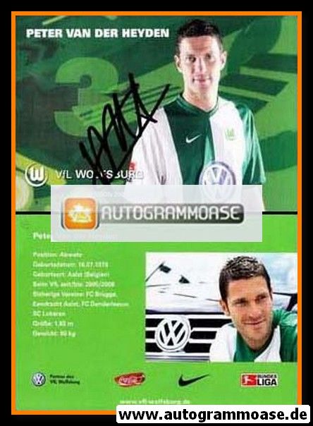 Autogramm Fussball | VfL Wolfsburg | 2006 | Peter VAN DER HEYDEN