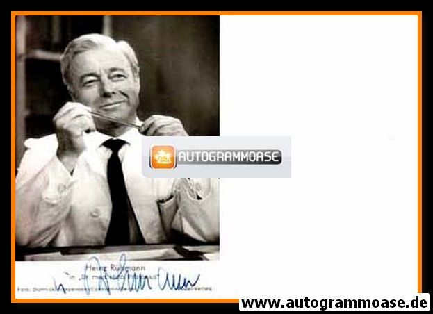 Autogramm Film | Heinz RÜHMANN | 1965 "Dr. med. Hiob Prätorius" (Rüdel)
