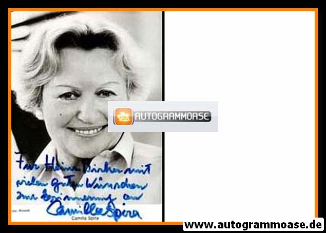 Autogramm Schauspieler | Camilla SPIRA | 1970er (Portrait SW Roland)
