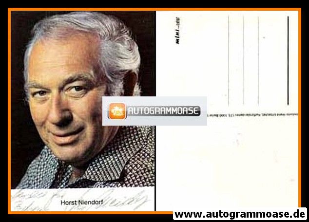 Autogramm Schauspieler | Horst NIENDORF | 1980er (Portrait Color)