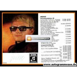 Autogramm Schlager | HEINO | 1971 "In Einer Bar In Mexiko" (Portrait Color EMI)