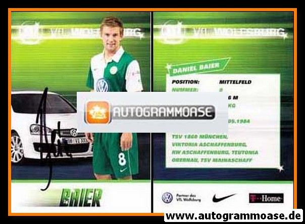 Autogramm Fussball | VfL Wolfsburg | 2007-1 | Daniel BAIER