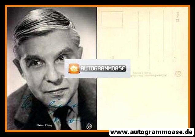 Autogramm Schauspieler | Heinz MOOG | 1960er (Portrait SW Kellner) 2