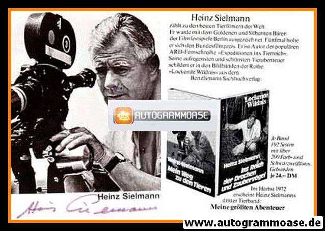 Autogramm Wissenschaft | Heinz SIELMANN | 1972 (Portrait SW Bertelsmann)