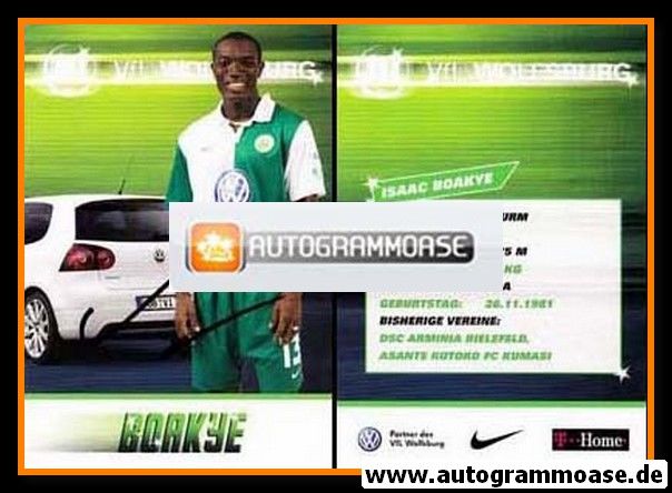 Autogramm Fussball | VfL Wolfsburg | 2007-1 | Isaac BOAKYE
