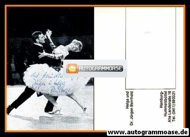 Autogramm Tanzen | Helga + Jürgen BERNHOLD | 1970er (Tanzszene)