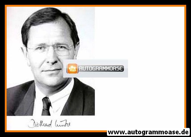 Autogramm Politik | CDU | Diethard SCHÜTZE | 1990er Foto (Portrait SW)