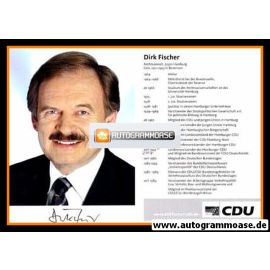 Autogramm Politik | CDU | Dirk FISCHER | 1990er (Lebenslauf)