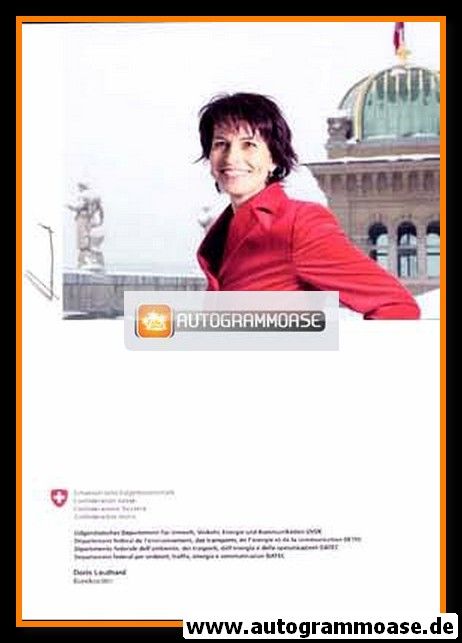 Autogramm Politik | Schweiz (CVP) | Doris LEUTHARD | 2000er (Portrait Color)