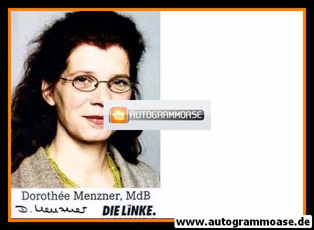 Autogramm Politik | LINKE | Dorothee MENZNER | 2000er Foto (Portrait Color)
