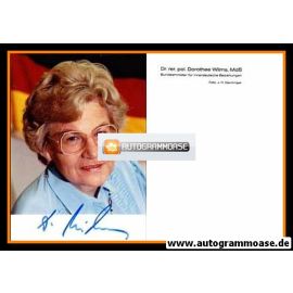 Autogramm Politik | CDU | Dorothee WILMS | 1980er Foto (Portrait Color)