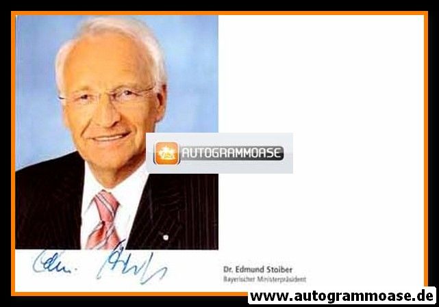 Autogramm Politik | CSU | Edmund STOIBER | 2000er (Portrait Color) 2