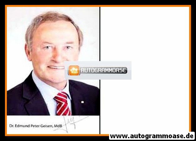 Autogramm Politik | FDP | Edmund GEISEN | 2000er Foto (Portrait Color)