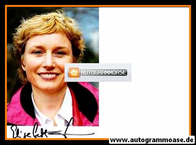 Autogramm Politik | GRÜNE | Elisabeth SCHARFENBERG | 1990er Foto (Portrait Color)