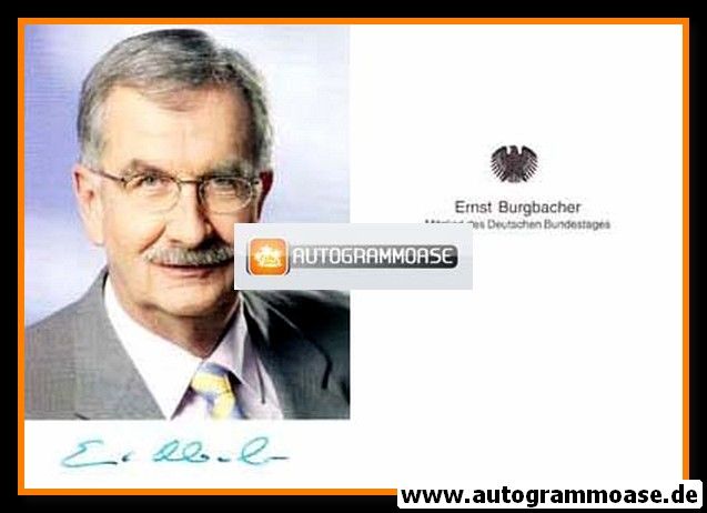 Autogramm Politik | FDP | Ernst BURGBACHER | 2000er (Portrait Color) 2