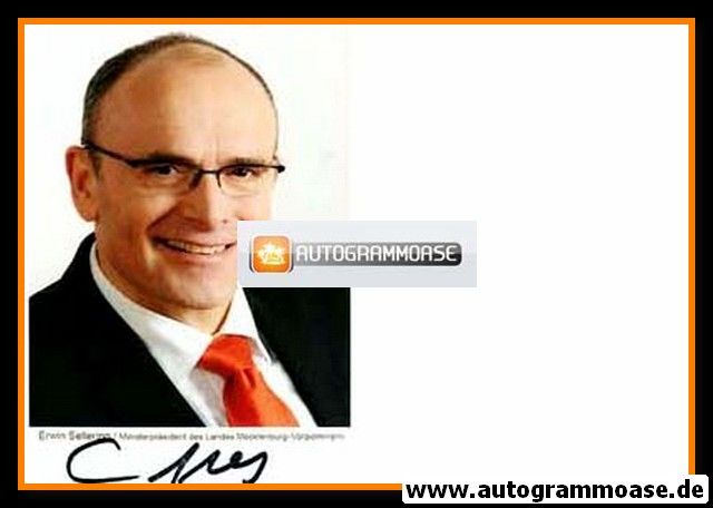 Autogramm Politik | SPD | Erwin SELLERING | 2000er (Portrait Color)
