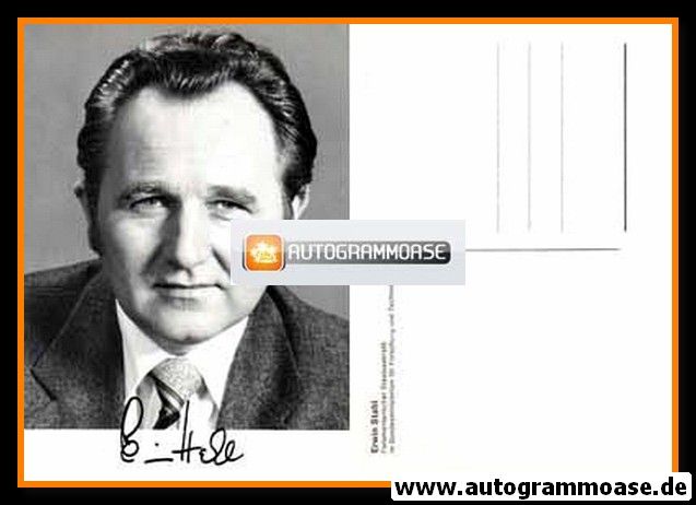 Autogramm Politik | SPD | Erwin STAHL | 1970er (Portrait SW)