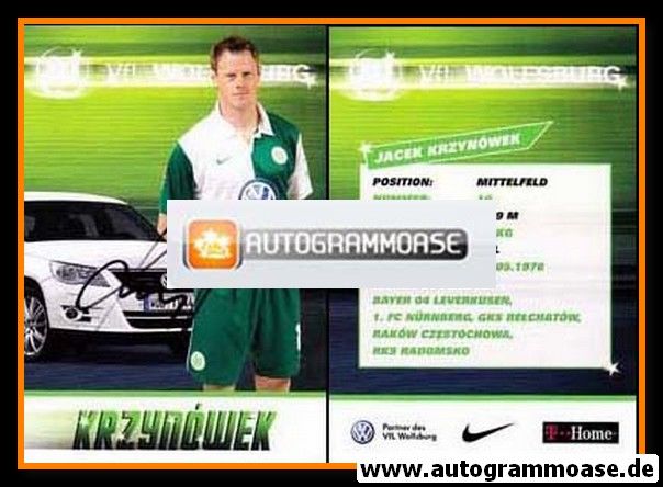 Autogramm Fussball | VfL Wolfsburg | 2007-1 | Jacek KRZYNOWEK