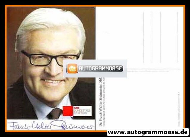 Autogramm Politik | SPD | Frank-Walter STEINMEIER | 2010er (Fraktionsvorsitz)