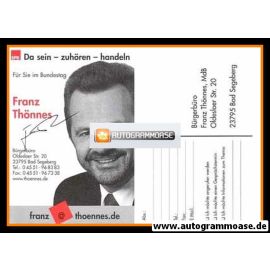 Autogramm Politik | SPD | Franz THÖNNES | 1990er (Bürgerbüro SW)