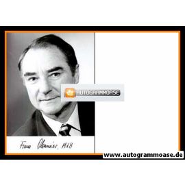 Autogramm Politik | CSU | Franz OBERMEIER | 1990er Foto (Portrait SW)