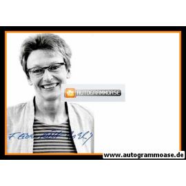 Autogramm Politik | GRÜNE | Franziska EICHSTÄDT-BOHLIG | 1990er Foto (Portrait SW)