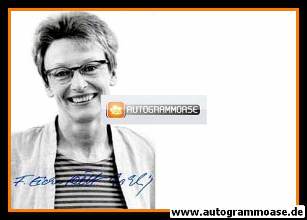 Autogramm Politik | GRÜNE | Franziska EICHSTÄDT-BOHLIG | 1990er Foto (Portrait SW)