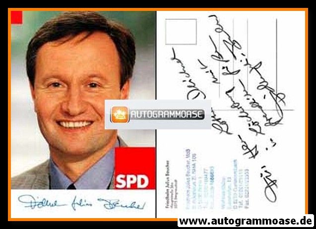 Autogramm Politik | SPD | Friedhelm Julius BEUCHER | 1990er (Portrait Color)