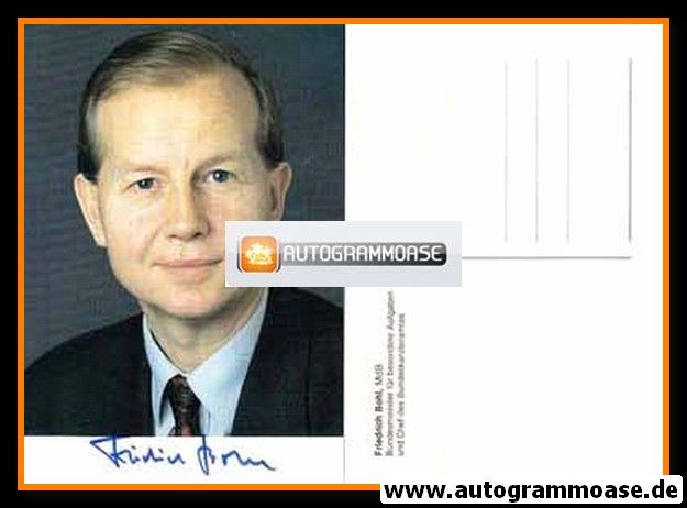 Autogramm Politik | CDU | Friedrich BOHL | 1990er (Portrait Color)