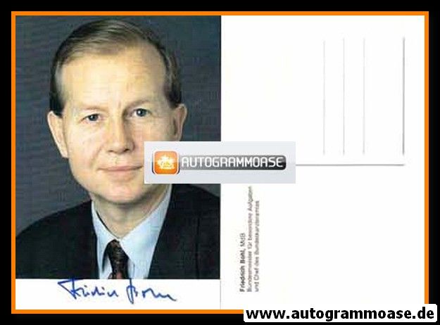 Autogramm Politik | CDU | Friedrich BOHL | 1990er (Portrait Color)