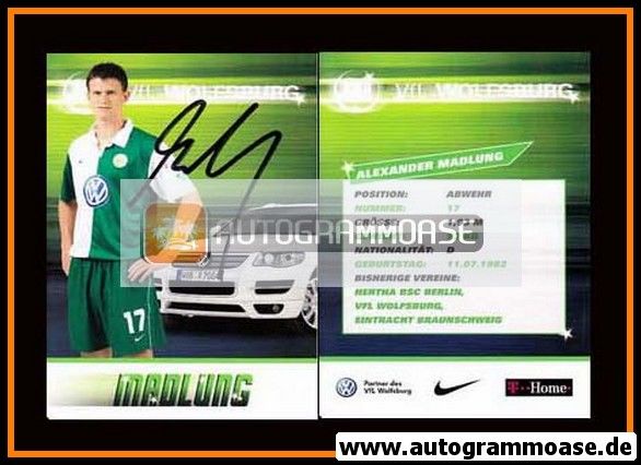Autogramm Fussball | VfL Wolfsburg | 2007-1 | Alexander MADLUNG
