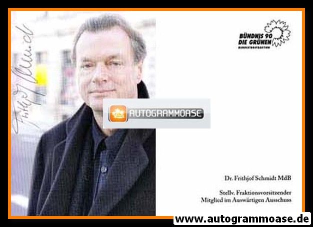Autogramm Politik | GRÜNE | Frithjof SCHMIDT | 2000er (Portrait Color)