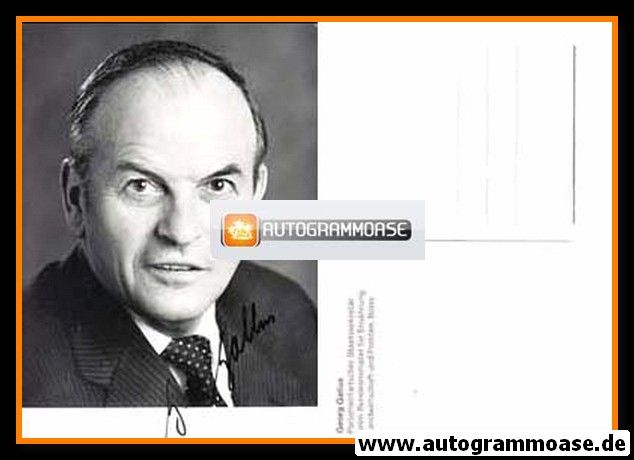 Autogramm Politik | FDP | Georg GALLUS | 1970er (Portrait SW)