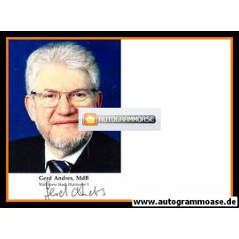 Autogramm Politik | SPD | Gerd ANDRES | 2000er (Portrait Color)