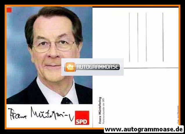 Autogramm Politik | SPD | Franz MÜNTEFERING | 2000er (Portrait Color) 1
