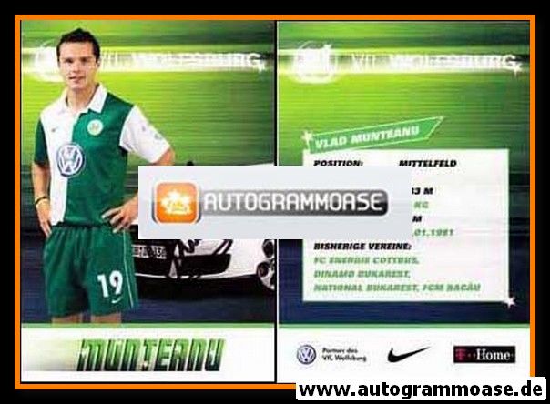 Autogramm Fussball | VfL Wolfsburg | 2007-1 | Vlad MUNTEANU