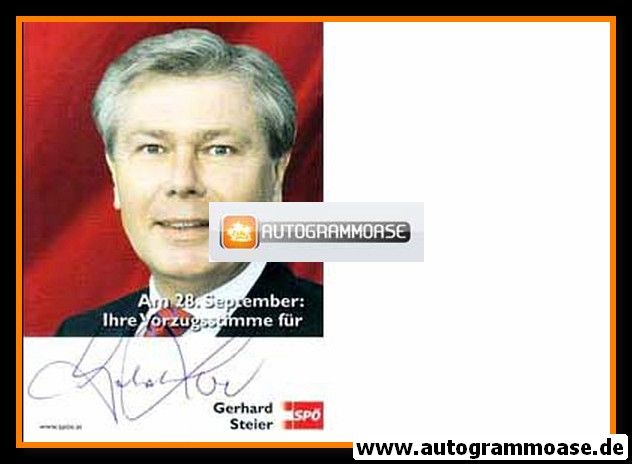 Autogramm Politik | Österreich (SPÖ) | Gerhard STEIER | 2008 (Parlamentswahl)