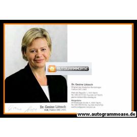 Autogramm Politik | LINKE | Gesine LÖTZSCH | 2000er (Portrait Color) 2