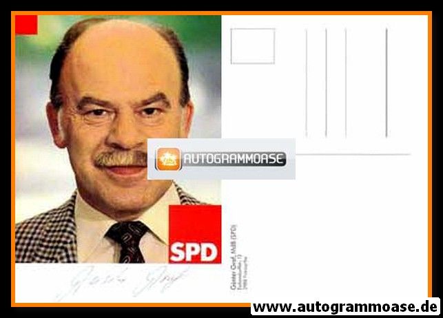 Autogramm Politik | SPD | Günter GRAF | 1990er (Portrait Color)