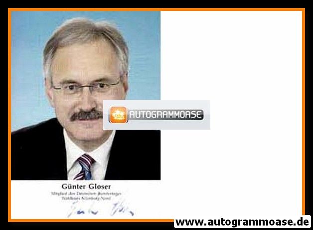 Autogramm Politik | SPD | Günter GLOSER | 2000er (Portrait Color)
