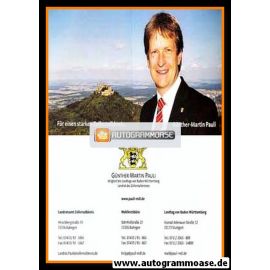 Autogramm Politik | CDU | Günther-Martin PAULI | 2000er (Klappkarte)