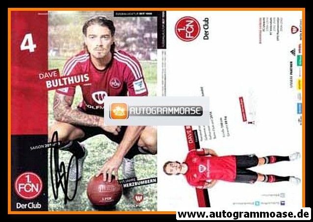 Autogramm Fussball | 1. FC Nürnberg | 2015 | Dave BULTHUIS