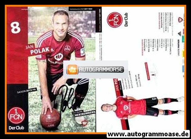 Autogramm Fussball | 1. FC Nürnberg | 2015 | Jan POLAK