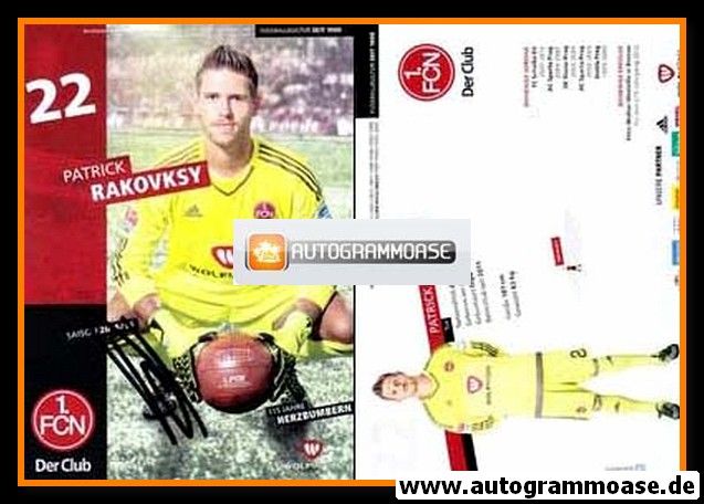 Autogramm Fussball | 1. FC Nürnberg | 2015 | Patrick RAKOVSKY