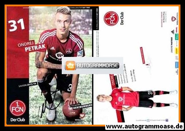 Autogramm Fussball | 1. FC Nürnberg | 2015 | Ondrej PETRAK
