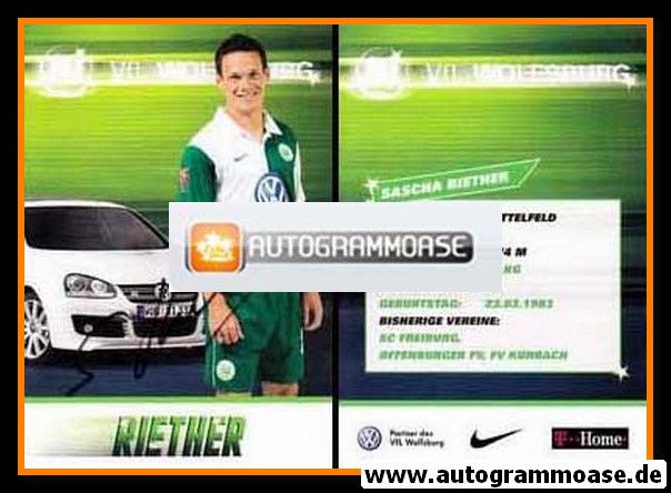 Autogramm Fussball | VfL Wolfsburg | 2007-1 | Sascha RIETHER
