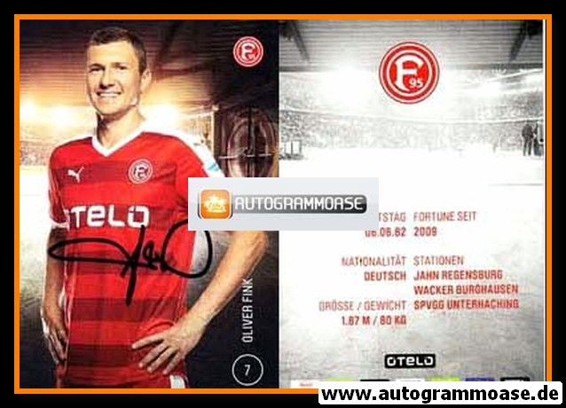 Autogramm Fussball | Fortuna Düsseldorf | 2015 | Oliver FINK
