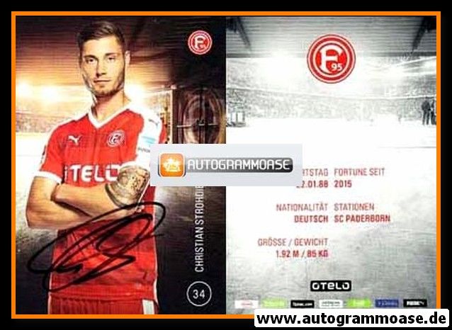 Autogramm Fussball | Fortuna Düsseldorf | 2015 | Christian STROHDIEK