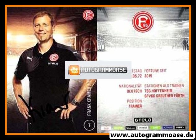 Autogramm Fussball | Fortuna Düsseldorf | 2015 | Frank KRAMER